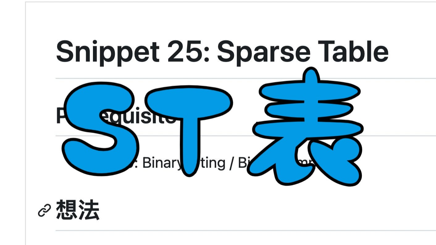 Snippet25: ST 表