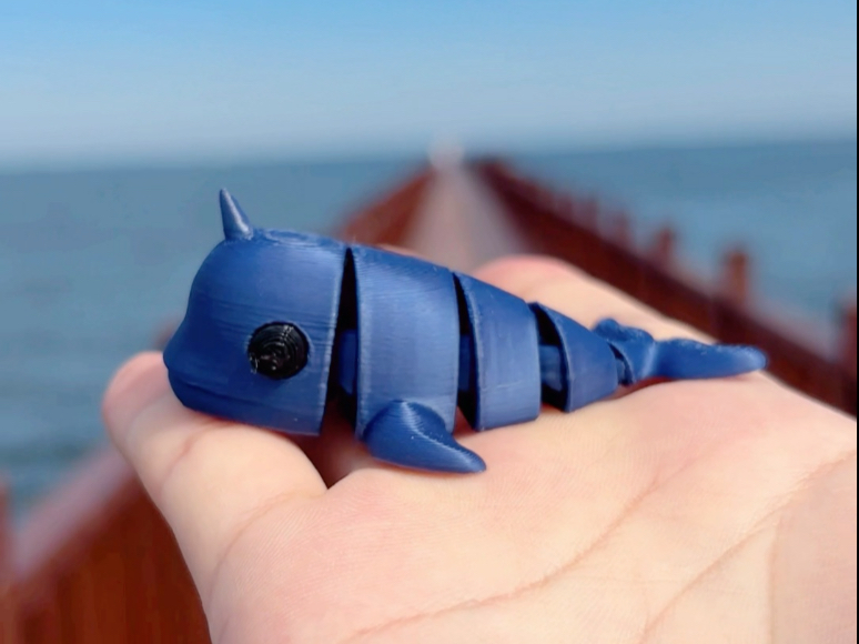 【动物玩具】我在海边偶遇可爱独角鲸先生。