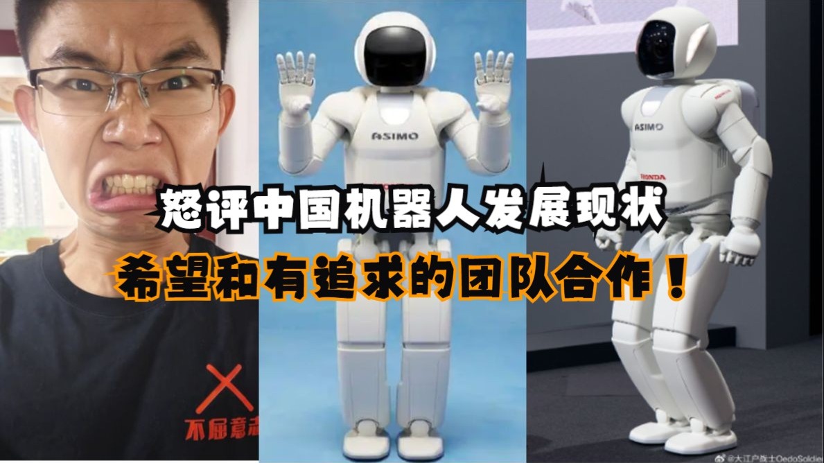 怒评中国机器人发展现状，希望和有追求的团队合作！