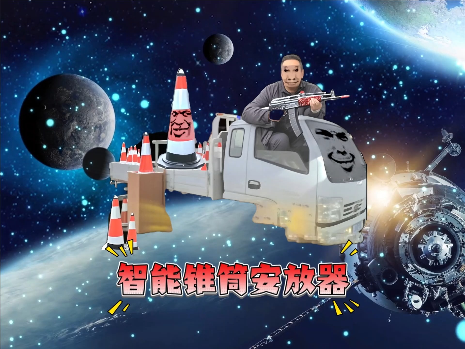这个发明彻底解决了路障锥筒的收放问题，但也同时让数以千计路
