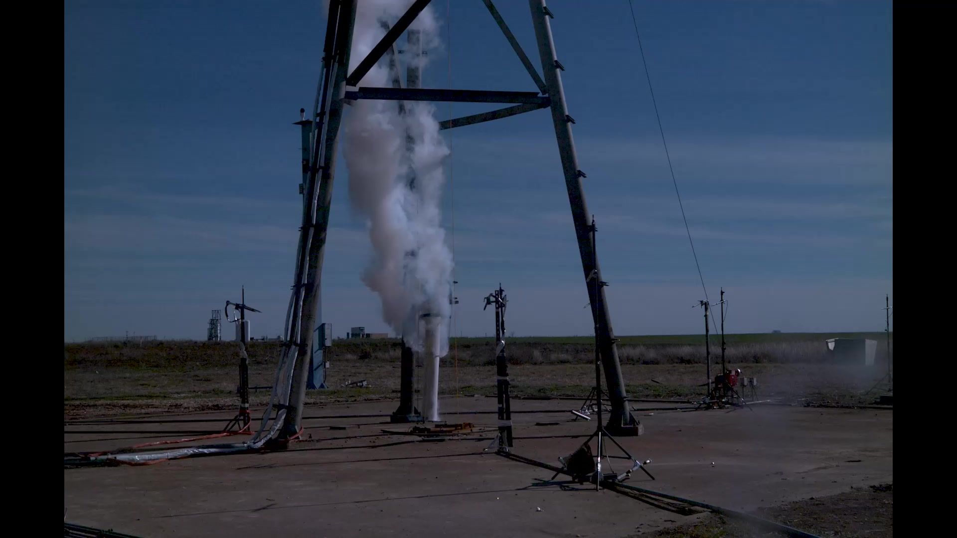 在 SpaceX 的麦格雷戈工厂进行的甲烷-氧气 (MOX) 完整撞击测
