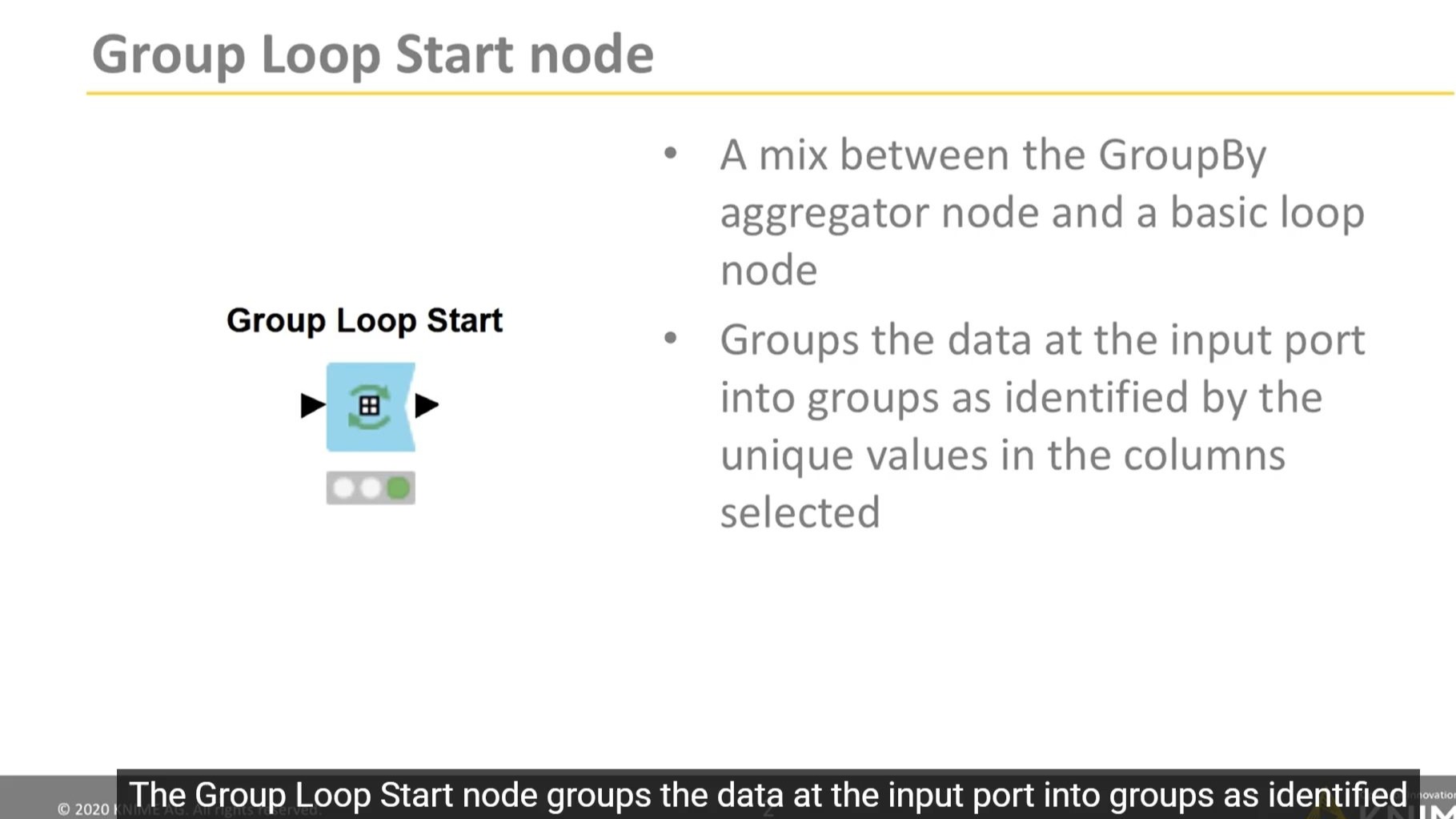 3 KNIME中的组循环group loop start、块循环chunk loop star 3 KNIME中的组循环group loop start、块循环chunk loop star