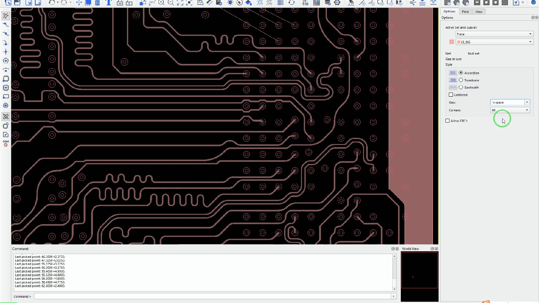 合见PCB绕线、一键消除功能
