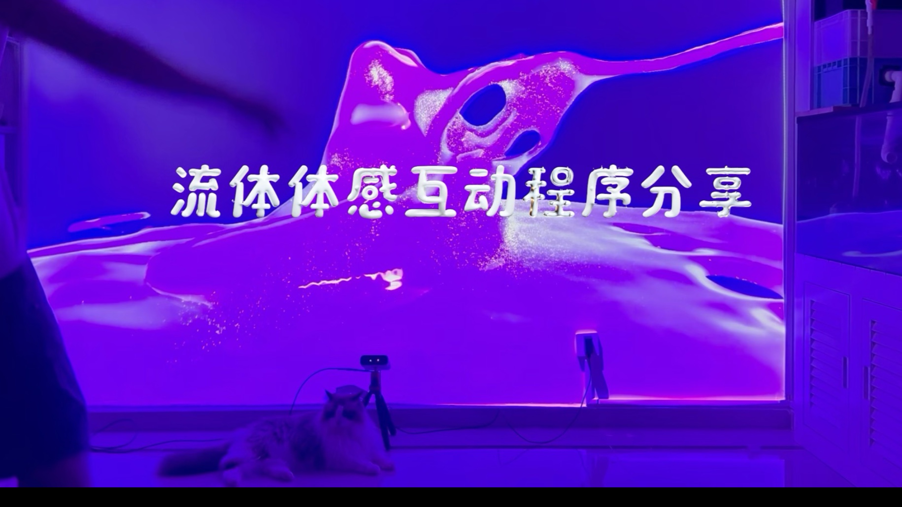 新媒体互动软件分享！Azure Kinect 体感流体交互太绝，实时粒子